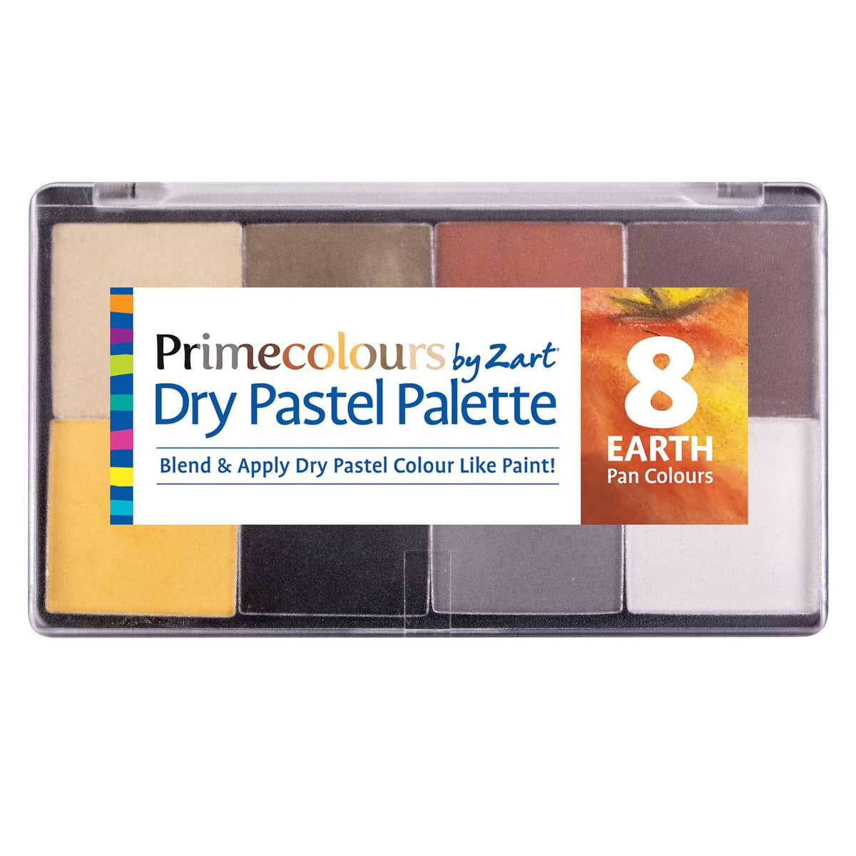 Zart Pastel Palettes Earth Tones 8 Pan Colours in One Case