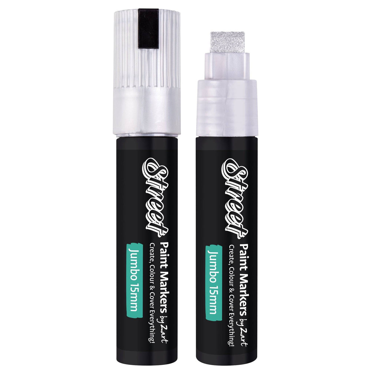 Zart Street Paint Marker Jumbo 15mm Gold and Silver Box of 6 Three of Each