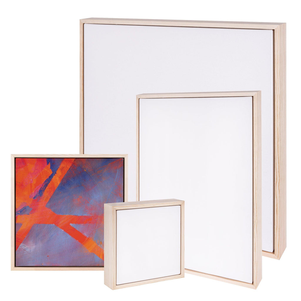 Zart Floating Wooden Box Canvas 30.5 x 30.5cm