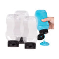 Zart Upside Down Squeeze Bottle with Non Drip Valve Pack of 3 Clear Refillable