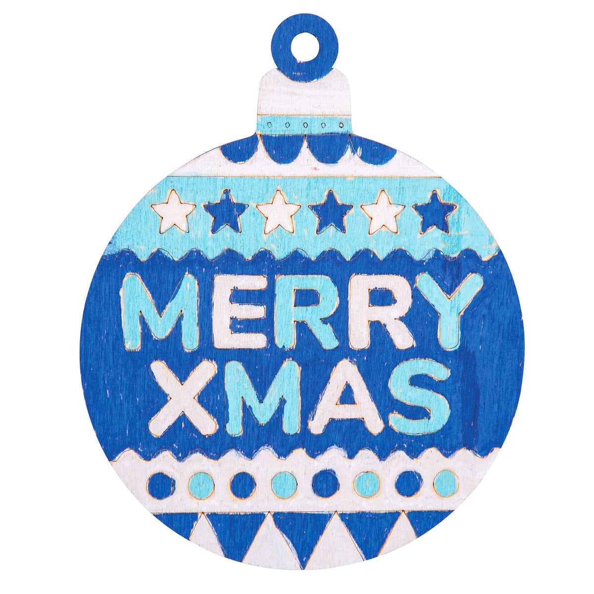 Zart ColourMe Wooden Christmas Baubles Pack of 20