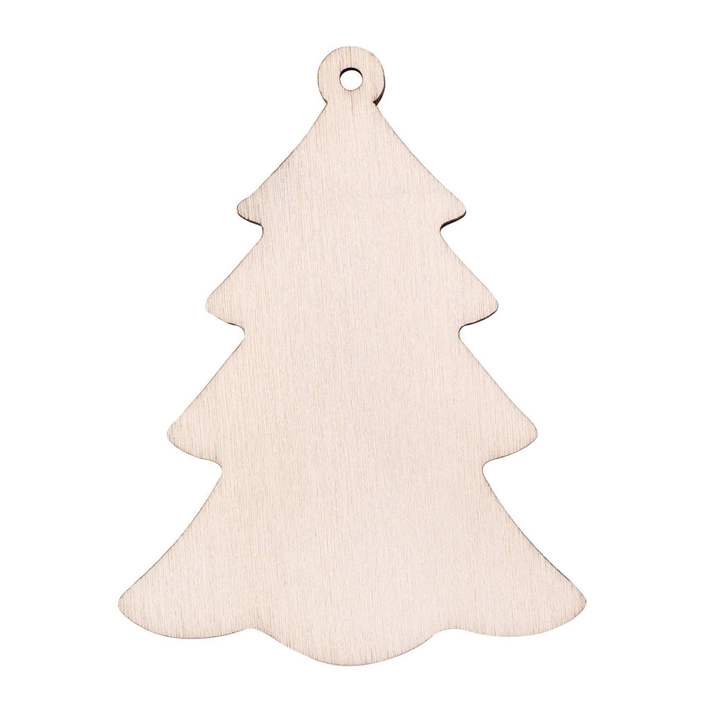 Zart DIY Wooden Christmas Ornaments Assorted Pack of 12