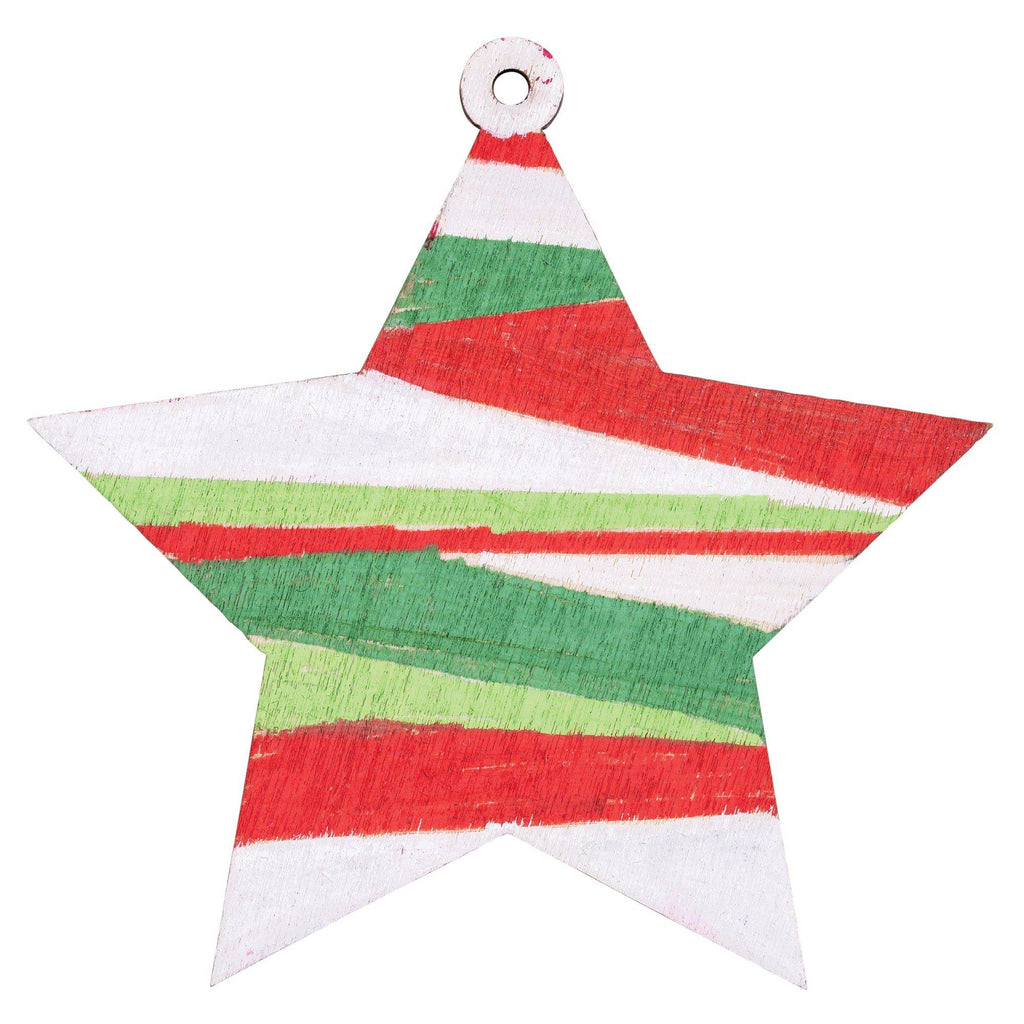 Zart DIY Wooden Christmas Ornaments Assorted Pack of 12