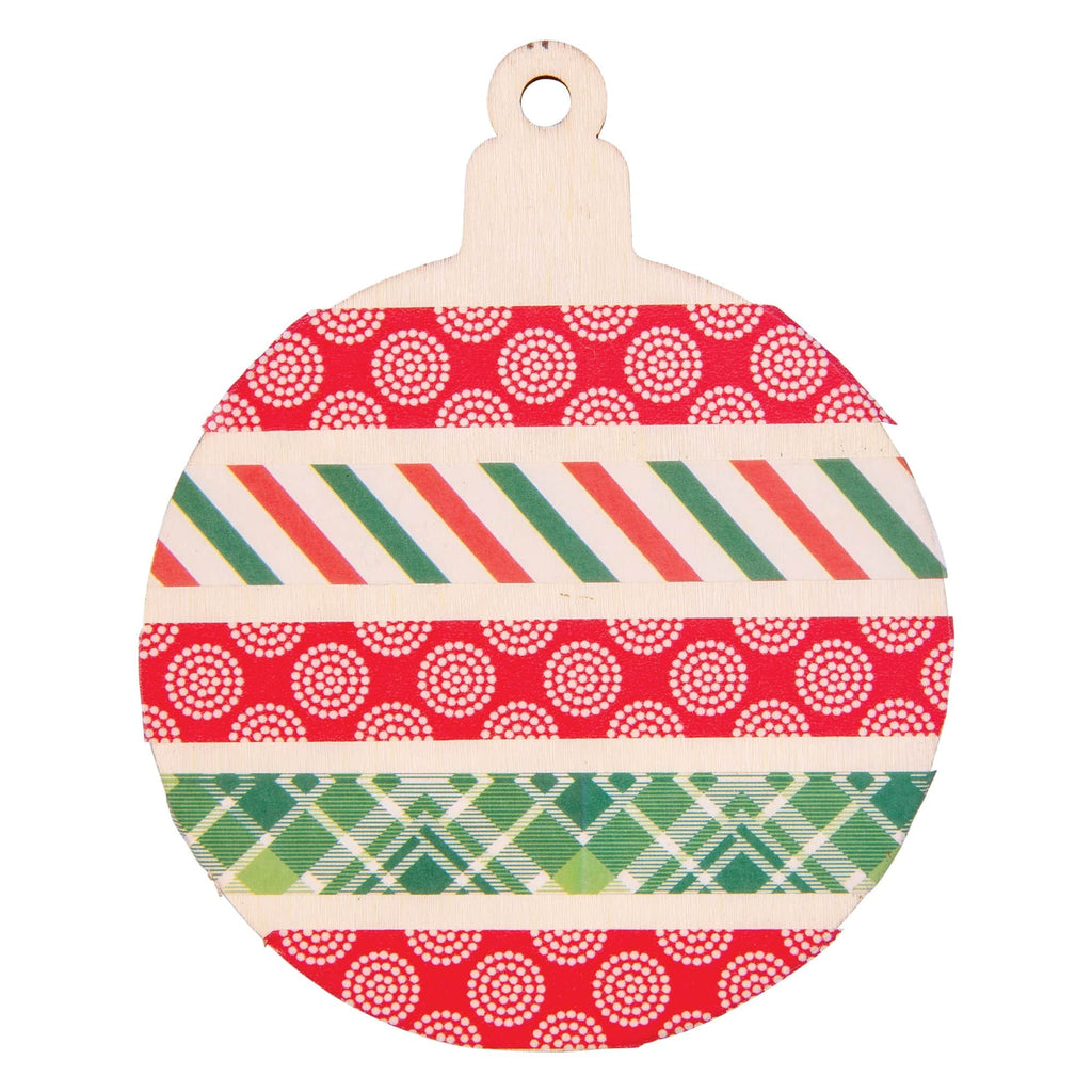 Zart DIY Wooden Christmas Ornaments Assorted Pack of 12