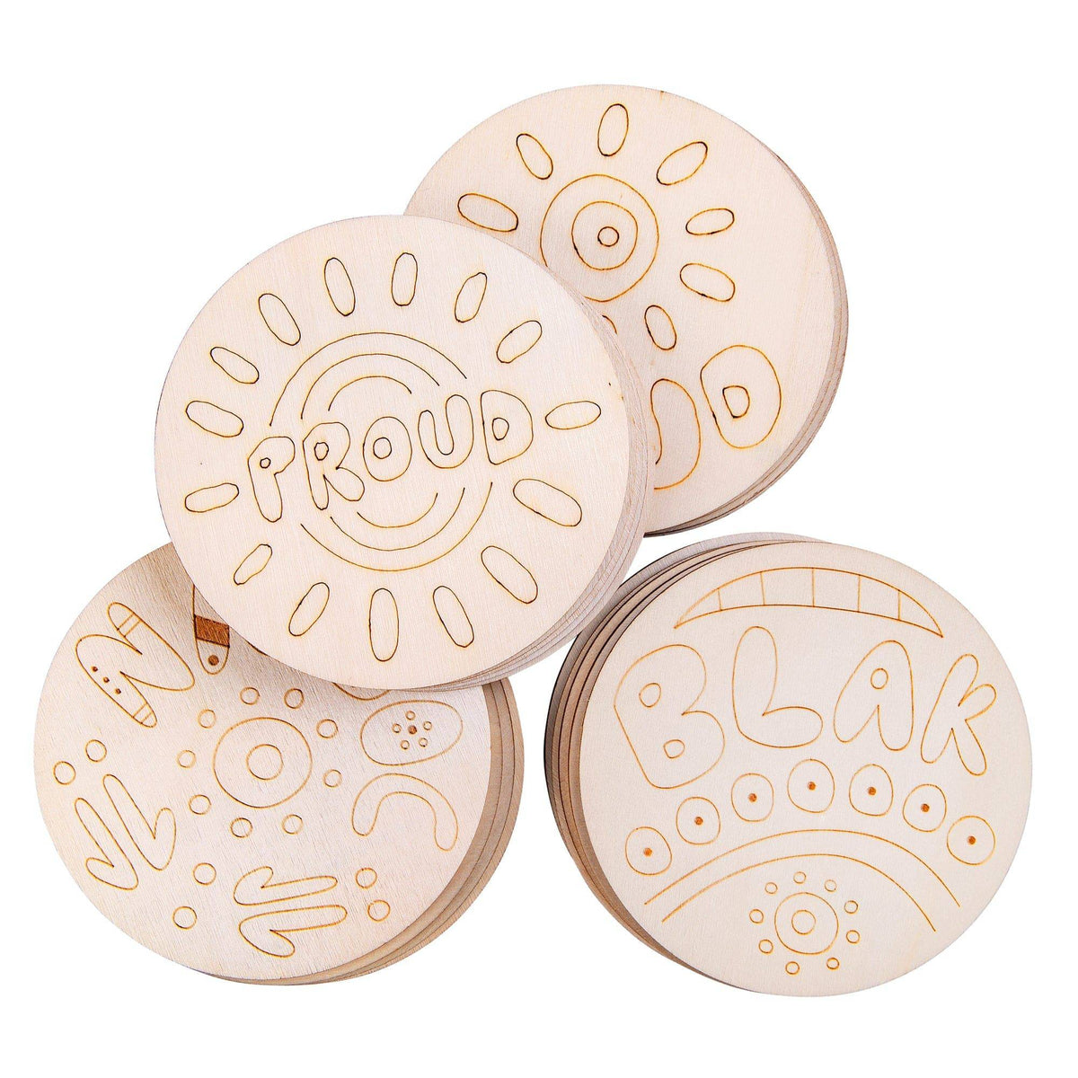 Zart Wooden Coasters NAIDOC Pack of 20