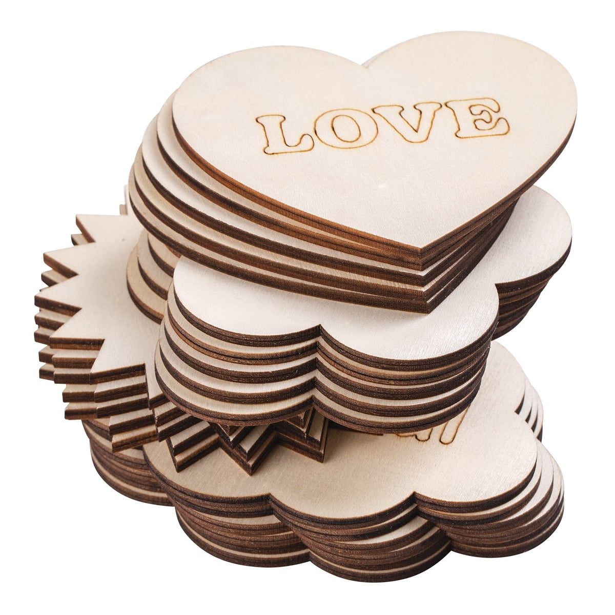 Zart Wooden Coasters Wellbeing Pack of 20