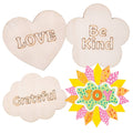 Zart Wooden Coasters Wellbeing Pack of 20