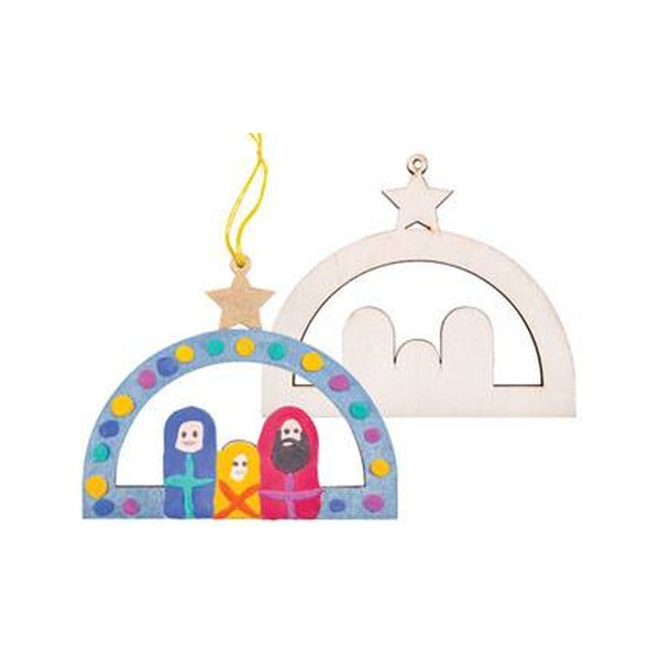 Zart Wooden Nativity Hanger Pack of 12