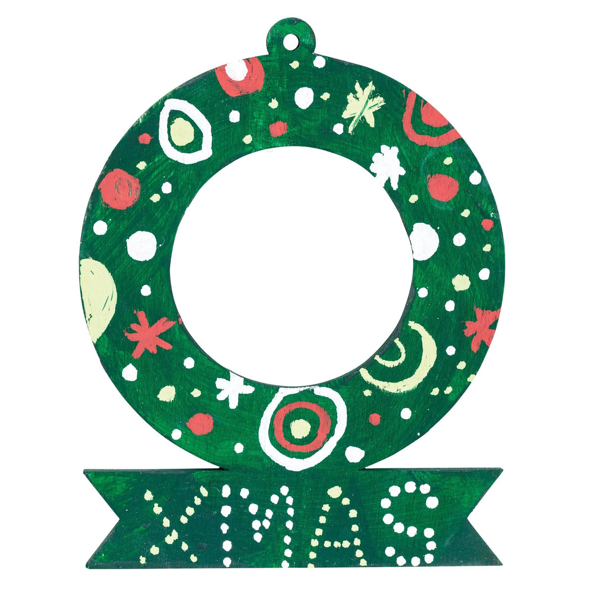 Zart Wooden Wreath and Tree with Banner Pack of 12