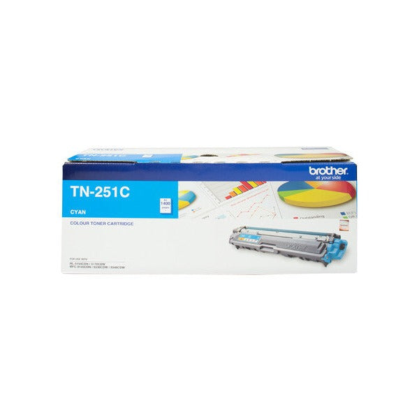 Brother TN251C Toner Cartridge 1400 Pages Cyan