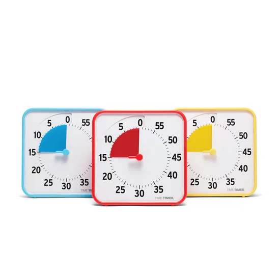 Time Timer Classroom Set of 3 Primary Colours 19cm