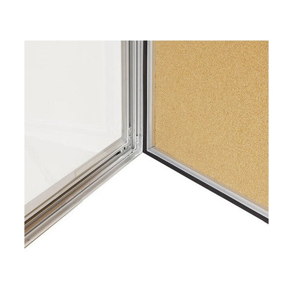 Visionchart TX6002 TX Notice Case Weather Resistant Cork Background (6-A4's) 590 x 1080mm