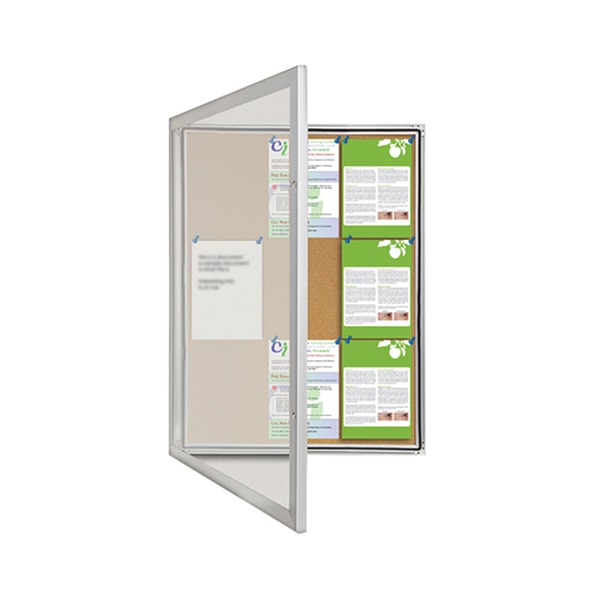 Visionchart TX6003 TX Notice Case Weather Resistant Cork Background (4-A4's) 590 x 760mm