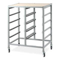 Visionchart Mobile Storage Tote Tray Trolley 10 Bays