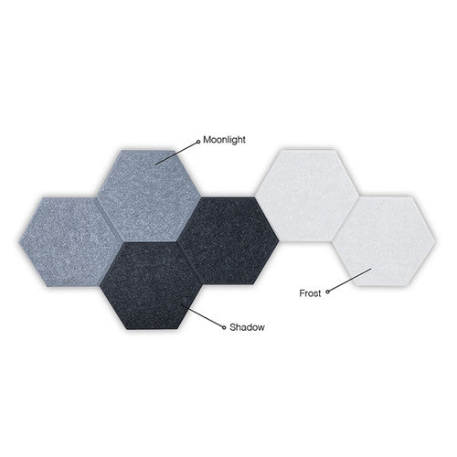Visionchart Sana Acoustic Shapes Hexagon Shadow Pack of 6