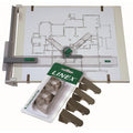 Linex Drawing Board Clips Pack of 4 Silver